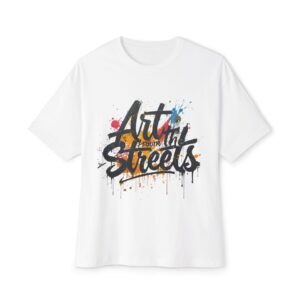 "Art from the Streets" Graphic Tee — Urban Graffiti Oversized Boxy T-Shirt